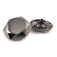 Kancing Tekan Bunga 18mm Berlapis Emas dari Paduan Seng Kustom dengan Logo Timbul Ramah Lingkungan Gaya Vintage untuk Tas Tangan, Celana Training, Kemeja