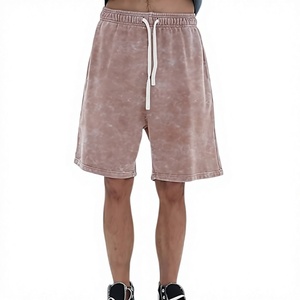 Shorts deportivos personalizados al por mayor, 400gsm, shorts de felpa francesa, shorts de lujo para streetwear, para marcas estadounidenses de streetwear. - Product Image 2