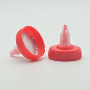 Fabricante 38mm 38-400 Boquilla larga Cierres de tornillo de plástico rojo Caño <span class=keywords><strong>Boca</strong></span> puntiaguda Tapa superior giratoria para botella cuentagotas exprimible - Product Image 3