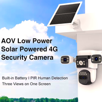 CB621SR 12MP Dual Band WiFi Tenaga Surya 360 °   Kamera Keamanan Luar Ruangan PTZ Penglihatan Malam 3 Sudut Pandang Deteksi Manusia AI Cloud