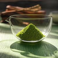 Ensemble bol à matcha en verre avec fouet et support, logo et couleur personnalisés, thé vert matcha, bol à matcha en verre chawan avec support pour fouet en verre
