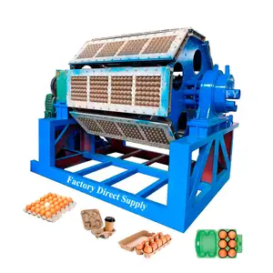 Fuyuan automatic egg carton box making production line pulp paper forming eggs tray machine