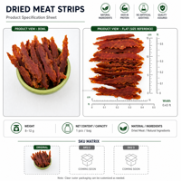 Friandises pour chiens Nom Pet, poitrine de canard entière séchée à l'air, riches en protéines, sans céréales, pour digestion sensible, 200g-2kg OEM/ODM