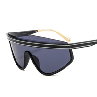 Gafas de Sol Vintage para Hombre, Gafas de Sol de Moda para Hombre 2024, Gafas de Sol de Diseñador de Lujo para Mujer, Gafas de Sol de una Sola Pieza
