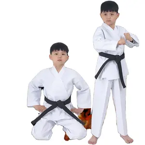 Karate Uniform Judo Uniform 100% Cotton Breathable Fabric For Adults Men Judo Karate Shirt With Elastic Waist Cotton Pants