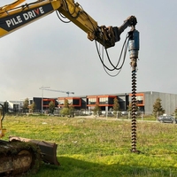 Vis hélicoïdales de fondation galvanisées à chaud 80μm 1500mm pour système de montage solaire