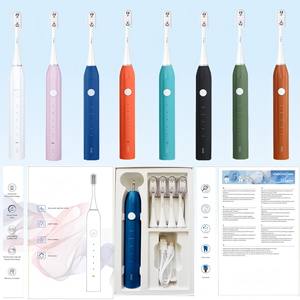 Kit de Blanchiment Dentaire USB de Haute Qualité en Gros avec 4 Têtes de Brosse à Dents Souples de Voyage et Brosse à Dents Électrique à Oscillation Intelligente - Product Image 4