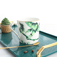 Tasses en porcelaine fine blanche personnalisées avec logo, vente en gros de tasses à eau en porcelaine fine