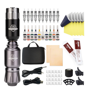 Kit de Máquina de Tatuar Mini Completo para Principiantes, Juego de Pluma para Tatuajes Corporales con Fuente de Alimentación - Product Image 1