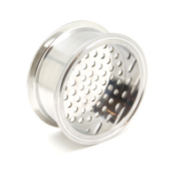 Plaque de filtre à trois pinces en acier inoxydable SS304 à surface lisse de 4 \ "avec extracteurs à boucle fermée à anneau de pression pour finition polie