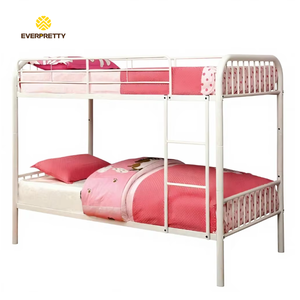 <span class=keywords><strong>Lit</strong></span> superposé moderne en métal rose personnalisé pour enfants, avec escalier, idéal pour dortoir - Product Image 2