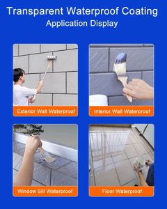 Hexion High Quality Transparent Waterproof Acrylic Liquid Coating for Interior Walls Bathroom <b>Floor</b>-<b>Brush</b> Application - Product Image 5