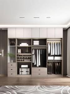 Nuevo armario de puerta de vidrio al <span class=keywords><strong>mejor</strong></span> <span class=keywords><strong>precio</strong></span> con luces LED Diseño de ahorro de espacio - Product Image 5