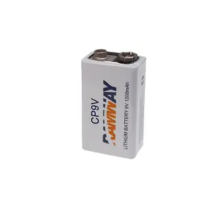 RAMWAY Primary Battery CP9V Non-Rechargeable Lithium Manganese Battery For Fire Alarm Detector