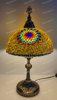 Lampe de table en verre mosaïque marocaine turque de style Marrakech Tiffiny