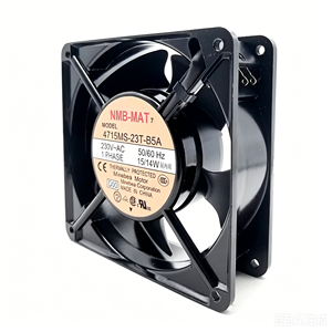พัดลมระบายความร้อนแบบแกน AC ขนาด 120 มม. รุ่น NMB-MAT 4715MS-23T-B5A 230V 174m/h  พร้อมลูกปืนโลหะ ออกแบบมาเพื่อการระบายความร้อนอุปกรณ์อิเล็กทรอนิกส์ - Product Image 1