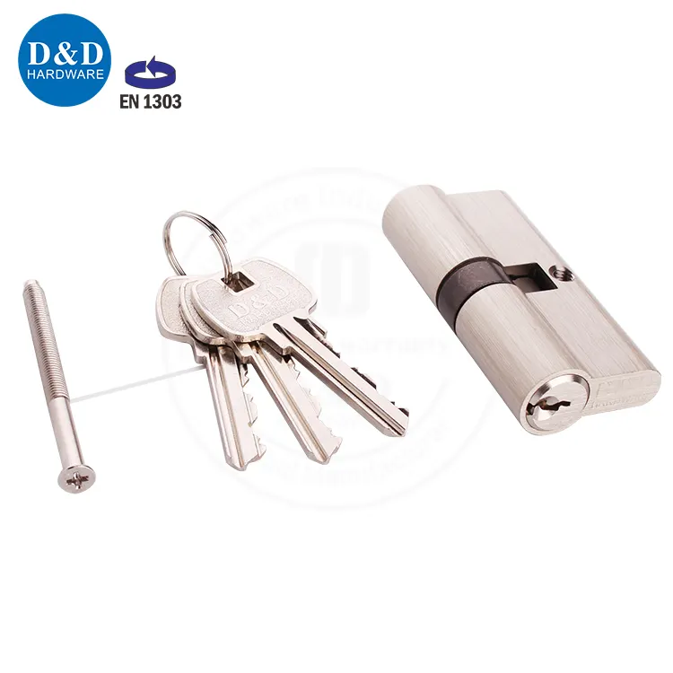 Euro Profile high security 60/65/70/80 mm 6-Pins Brass master key Double Lock Door Cylinder
