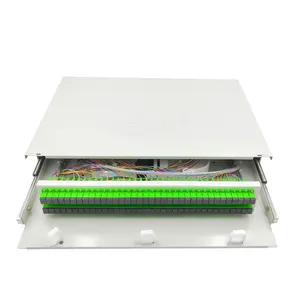 KEXINT-montaje en estante 4U SC LC, Panel de parche de 72 puertos, marco de distribución de fibra óptica ODF de alta densidad