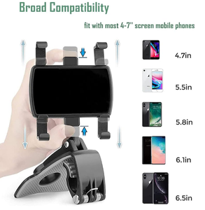Support de téléphone universel pour tableau de bord de voiture Rotation de 360 degrés Supports pour iPhone pour Samsung pour <span class=keywords><strong>Nokia</strong></span> 4 7 \ "Smartphones - Product Image 5