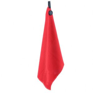 Serviette de golf en microfibre personnalisable, haute absorption, écologique, pour enfants, séchage rapide, rectangulaire, brodée, tricotée, couleur unie, tissée - Product Image 2