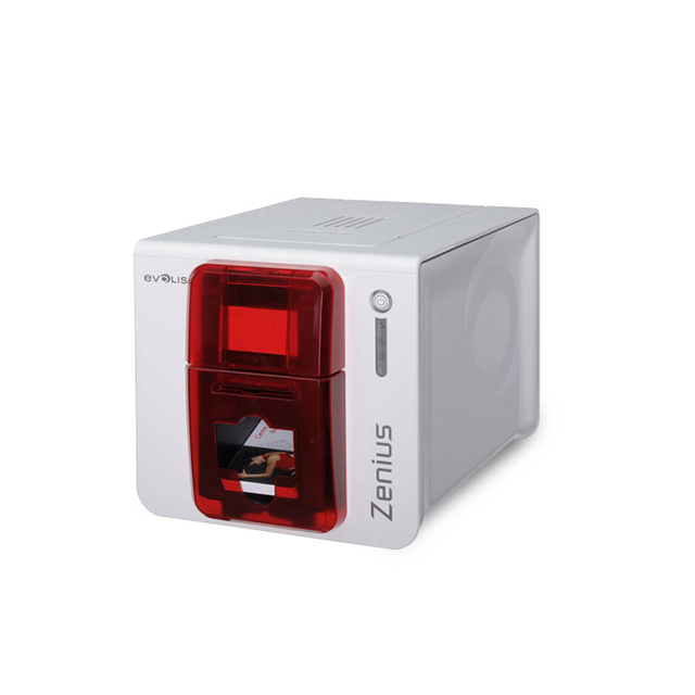 Genuine Evolis Zenius Single Side Color Access Plastic PVC Business ID Card Printer