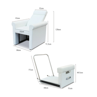 Chaises de pédicure spa portables et inclinables, sans plomberie, avec baignoire amovible, pour salon de manucure, prix abordable