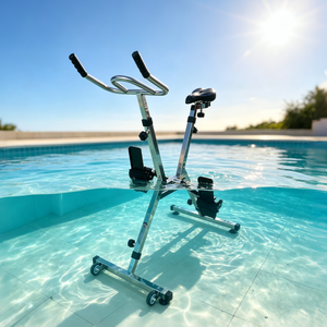 Vélo d'exercice électrique sous-marin avec cadre en acier inoxydable 316 alimenté par batterie, équipement de fitness OEM pour le cyclisme aquatique en piscine - Product Image 1