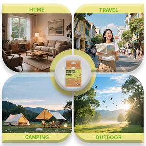 OEM/ODM lingettes anti-moustiques en bambou doux pour bébé, visage, mains et zone des couches, non toxiques, non parfumées, à base d'eau 99% végétale - Product Image 3