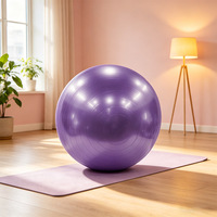 Ballon de yoga professionnel en PVC écologique, souple, anti-éclatement, durable, pour massage et relaxation musculaire du dos, personnalisable