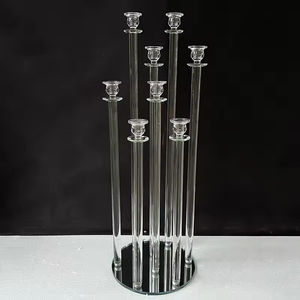 MH-TZ0728 9 Armpilaren Kristallen Kandelaar Bruiloft <span class=keywords><strong>Centerpieces</strong></span> Kristallen Kandelaars - Product Image 5