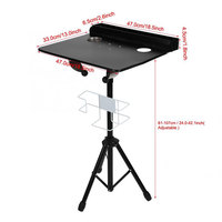 Support portatif de Table de bureau de tatouage détachable de Kissure avec la station de travail de tatouage de boîte d'encre pour des meubles de tatouage