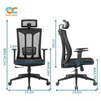 Solutions personnalisables, tabouret pivotant ergonomique moderne pour ordinateur, appui-tête réglable, équipement de bureau à domicile, professionnel