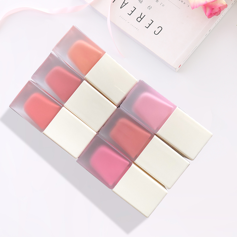 Белые шапочки без логотипа, Контурирование, осветление, натуральный нюдовый макияж, крем, румяна, веганские Увлажняющие жидкие румяна фирменной торговой марки