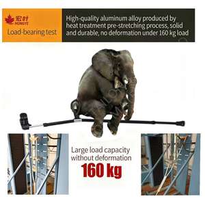 Muleta Terapéutica de Aluminio HONGYE 923L con Codo Sólido Oxidado, Altura Personalizable, Proveedor Aprobado por FSC, Instrumento Médico - Product Image 4