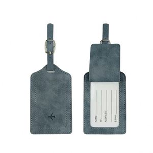 Etiquetas de equipaje de piel sintética económicas para maletas, accesorios de viaje esenciales, etiquetas de equipaje con protección de privacidad - Product Image 3