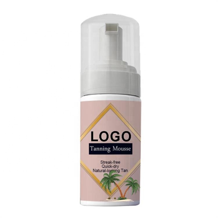 Оптовая продажа, легкий 100% натуральный самозагорающий активный самозагорающийся мусс, веганский самозагорающий крем для солнечного блеска