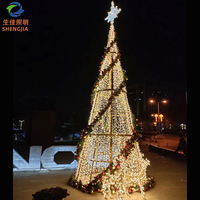 Bestseller Romantische Weihnachts-, Neujahrs-, Valentinstags-Außenbeleuchtung für Hotels, Einkaufszentren, Parks RGB 3D LED Motiv-Licht Weihnachtsbaum IP65