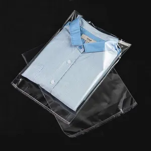 Transparente selbst klebende Kunststoff OPP wieder versch ließbare Poly Cellophan Kleidung Taschen Klare Geschenk Aufbewahrung tasche für Kleidung Verpackung