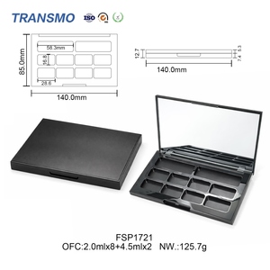 ถาดใส่อายแชโดว์แบบสี่เหลี่ยม 3 ช่อง แบบพรีเมียมสั่งทำพิเศษ (OEM) ใช้ซ้ำได้ ผลิตจากพลาสติกเป็นมิตรกับสิ่งแวดล้อม พร้อมฝาปิดใส - Product Image 6