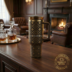 Lüks 40oz Paslanmaz Çelik Çift Cidarlı Vakumlu İzoleli Bardak Tasarımcı Logolu Sızdırmaz Taşınabilir Pipetli Araç İçi Kullanıma Uygun Hediyelik - Product Image 3