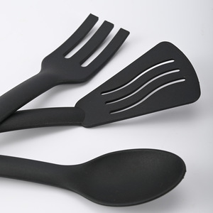 Ensemble d'ustensiles de cuisine en nylon : spatule, fourchette, cuillère à corps droit pour la cuisson et le service, fabriqué à Yangjiang ZYB367 - Product Image 3