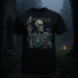 T-shirt chrétien vintage gothique avec citation de la Bible sur la Bible des Romains 6 - Product Image 3