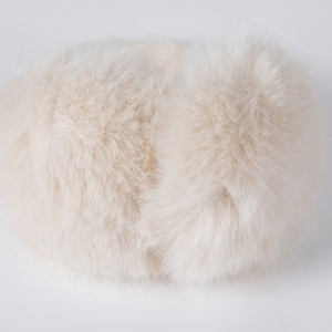 暖かく柔らかい折りたたみ式フェイクファーイヤーマフ＆イヤーウォーマー、アウトドアアクティビティに最適 - Product Image 4