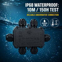 Boîtier de jonction étanche Greenway M686-6B 6 voies IP68 Connecteur électrique sous-marin 10M 150H pour systèmes