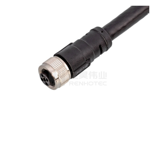 M12 Power Connector 5 Pin 5pins Female with 3meters Cable L-Code L Code