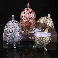 Brûleur d'encens créatif en alliage, ornement personnalisé, décoration intérieure religieuse arabe, cadeau, emballage en boîte de papier, modèle Chine
