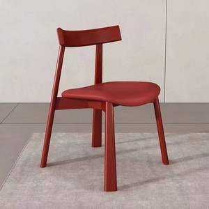 Modern Nordic Style Solid Wood Dining Chair With <b>Backrest</b> Minimalist Design For Dining Room Adult Use - Product Image 2