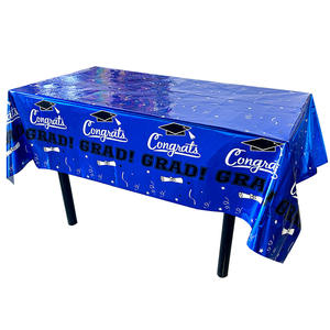 Manteles de Graduación Gatherfun, Decoraciones para Mesa de Fiesta, Plástico Impermeable, Rectangulares, Artículos para Fiesta de Graduación, 54x108 pulgadas - Product Image 5