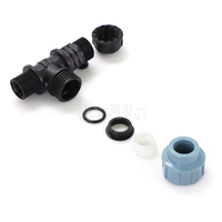 Raccord rapide GAOHUI de haute qualité pour tuyau d'eau, raccord en T mâle en PP à compression, embout fileté mâle en T