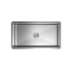 Vente en gros d'usine d'évier <span class=keywords><strong>de</strong></span> cuisine simple grande cuvette en acier inoxydable au design moderne personnalisé évier <span class=keywords><strong>de</strong></span> cuisine fait main 32*19 pouces - Product Image 3